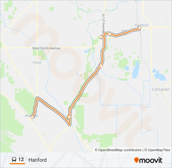 12 bus Line Map