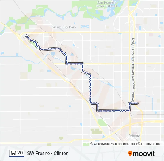 20 Bus Line Map