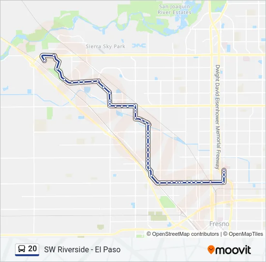 20 Bus Line Map