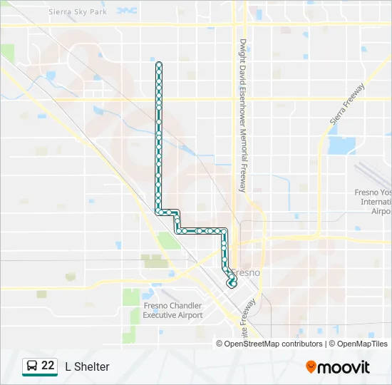 22 Bus Line Map