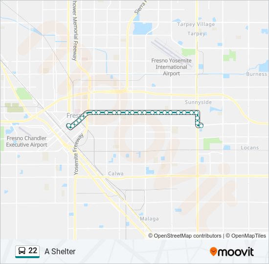 Mapa de 22 de autobús