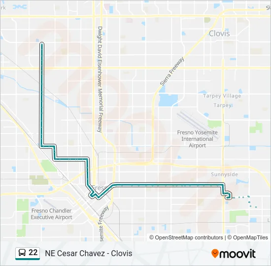22 Bus Line Map