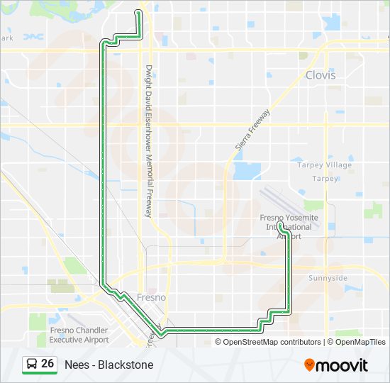 Fax Bus Routes Map 26 Route: Schedules, Stops & Maps - Nees - Blackstone (Updated)