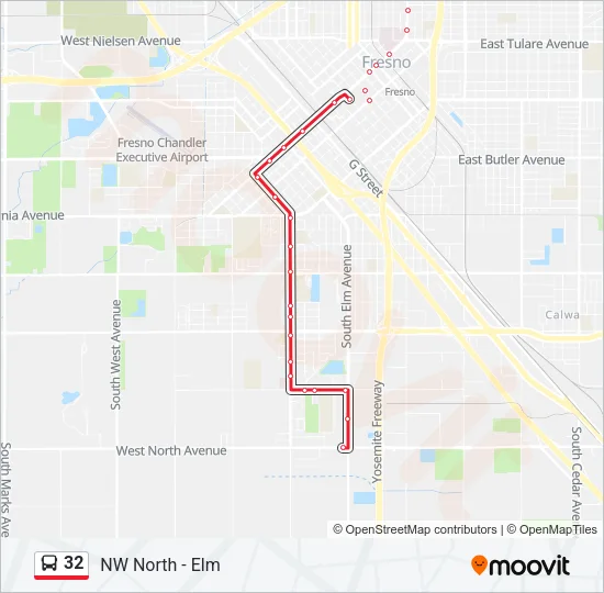 32 Bus Line Map