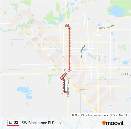 32 Bus Line Map