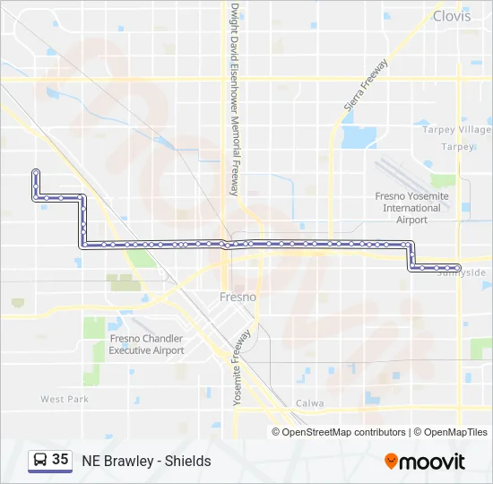 35 Bus Line Map