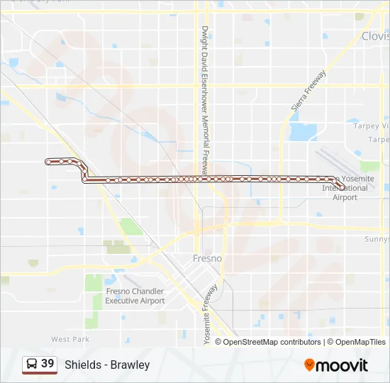 39 Bus Line Map