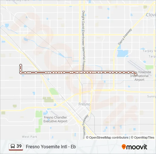 39 Bus Line Map
