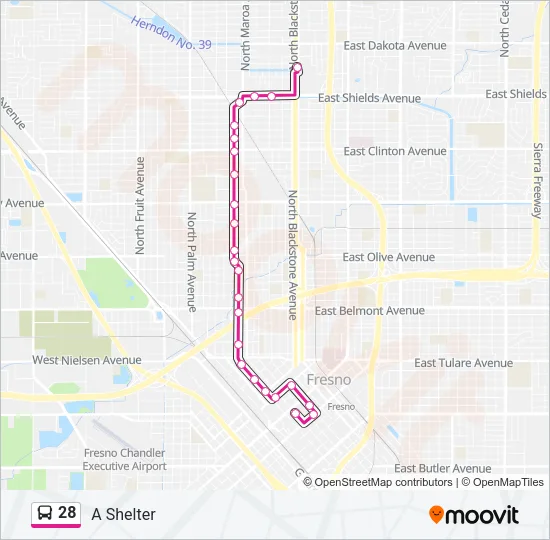 28 Bus Line Map