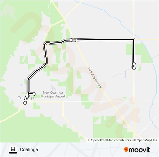 HURON TRANSIT Bus Line Map