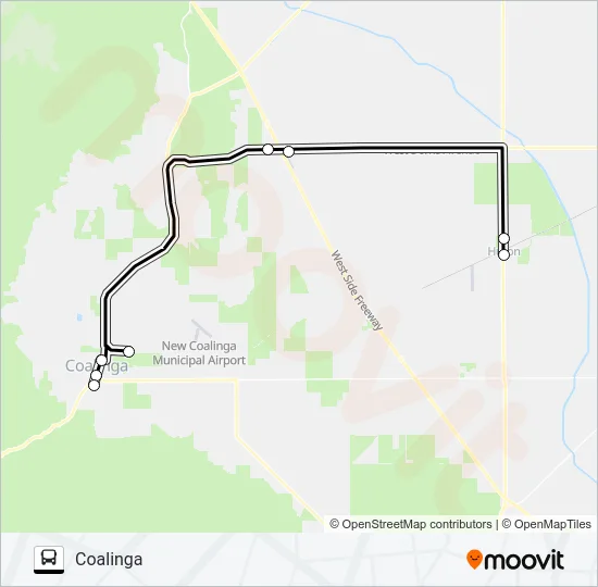 HURON TRANSIT Bus Line Map