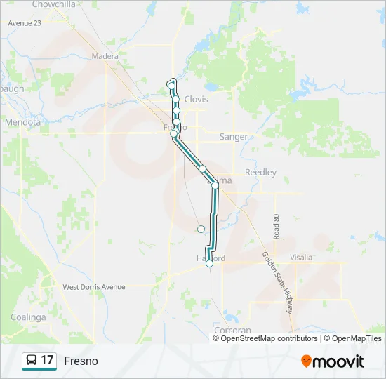 17 Bus Line Map