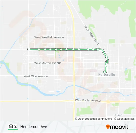 2 Bus Line Map