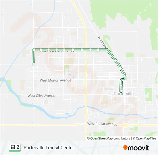 2 Bus Line Map