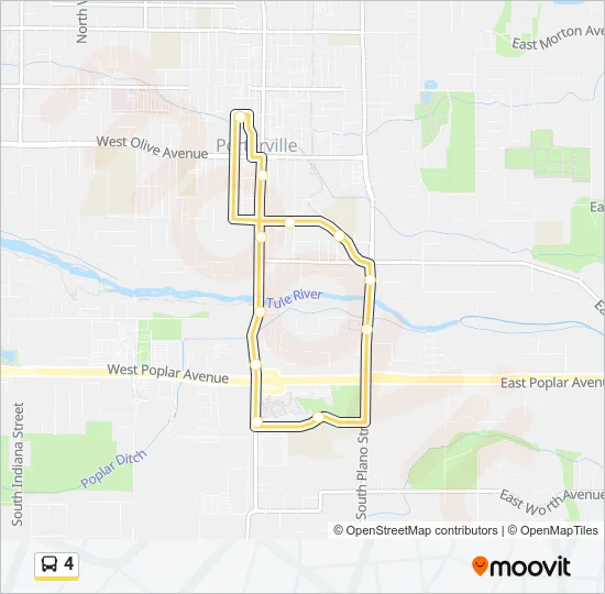 4 Bus Line Map