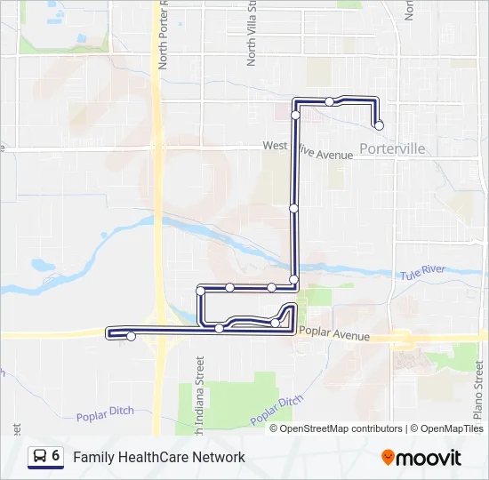 6 Bus Line Map