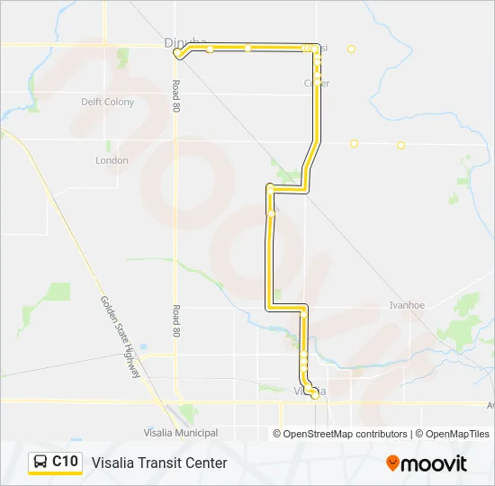 C10 Bus Line Map