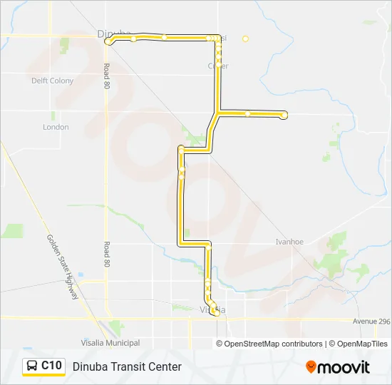 C10 Bus Line Map