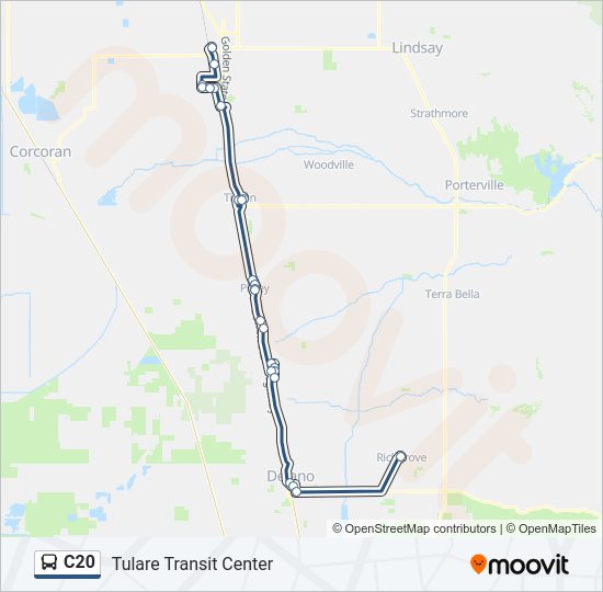 C20 Bus Line Map