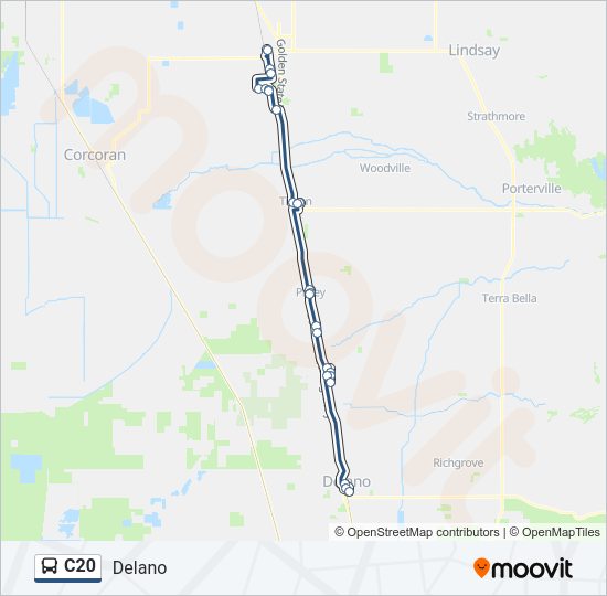 C20 Bus Line Map