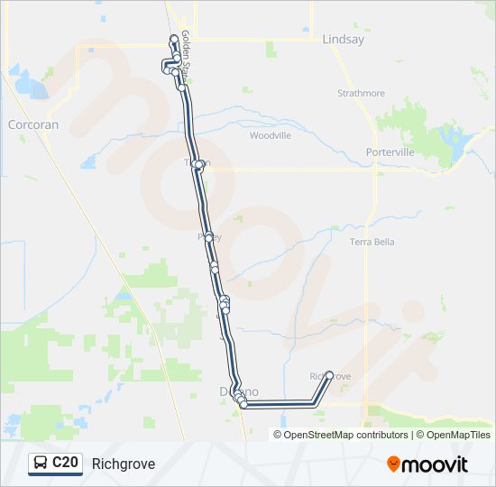 C20 Bus Line Map