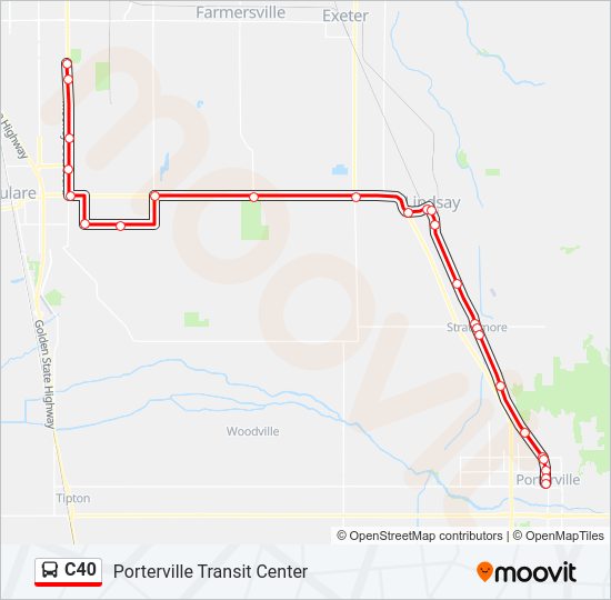 C40 bus Line Map