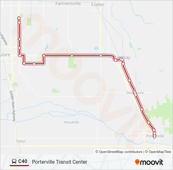 C40 Bus Line Map