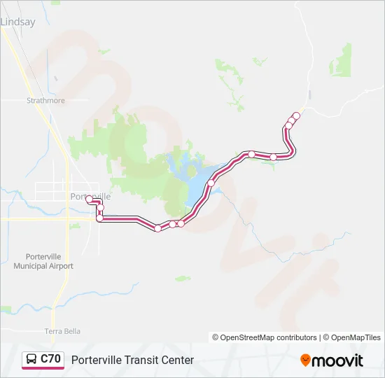 C70 Bus Line Map