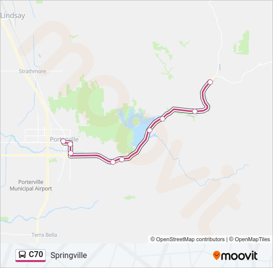 C70 Bus Line Map