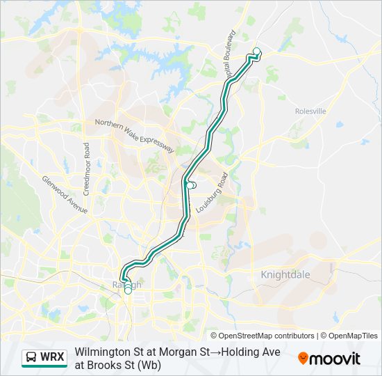 WRX Bus Line Map