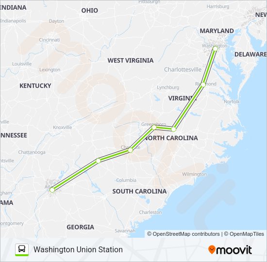 FLIXBUS 2470 Bus Line Map
