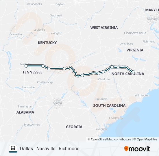 GREYHOUND US0600 Bus Line Map