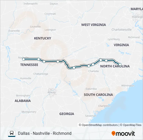 GREYHOUND US0600 Bus Line Map