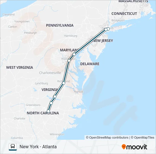 GREYHOUND US0670 Bus Line Map