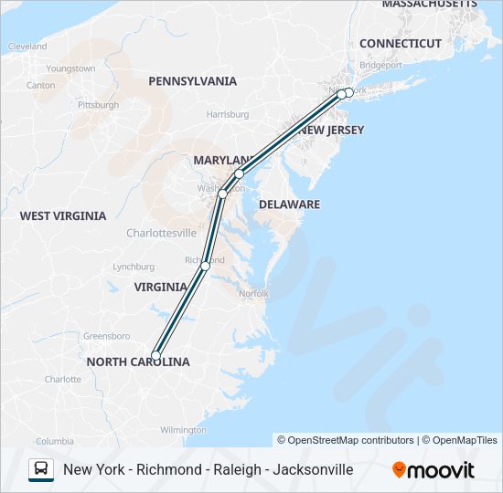 GREYHOUND US0700 Bus Line Map