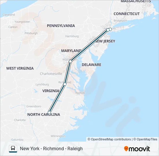 GREYHOUND US0700 Bus Line Map