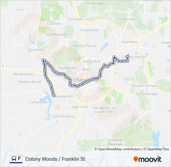 F Bus Line Map
