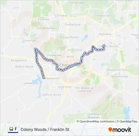 F Bus Line Map