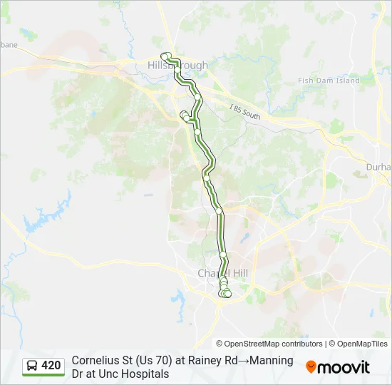 420 Bus Line Map
