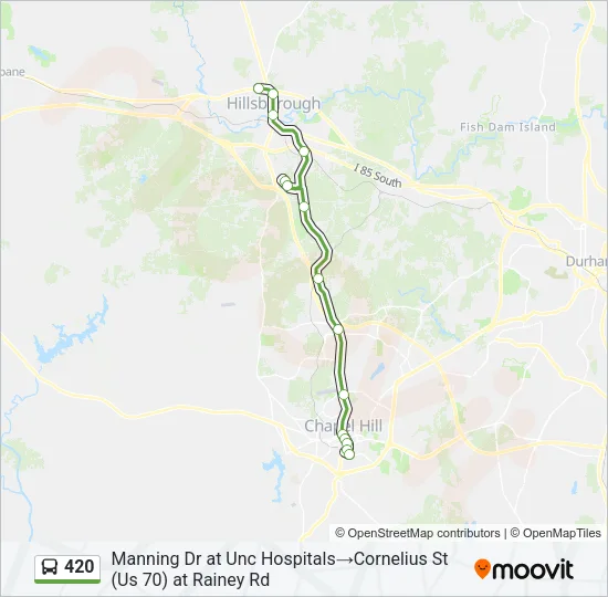 420 Bus Line Map