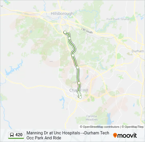 420 Bus Line Map