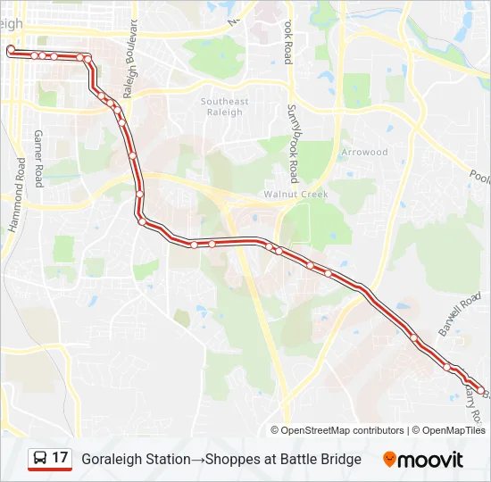 17 Bus Line Map