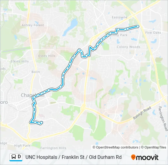 D Bus Line Map