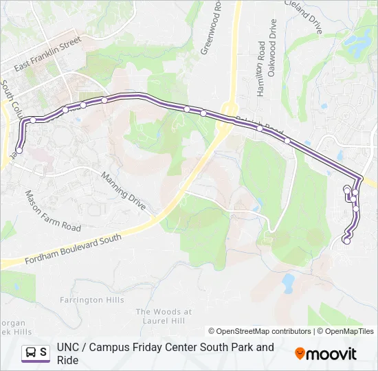 S Bus Line Map