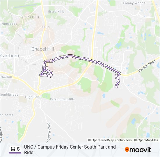 S Bus Line Map