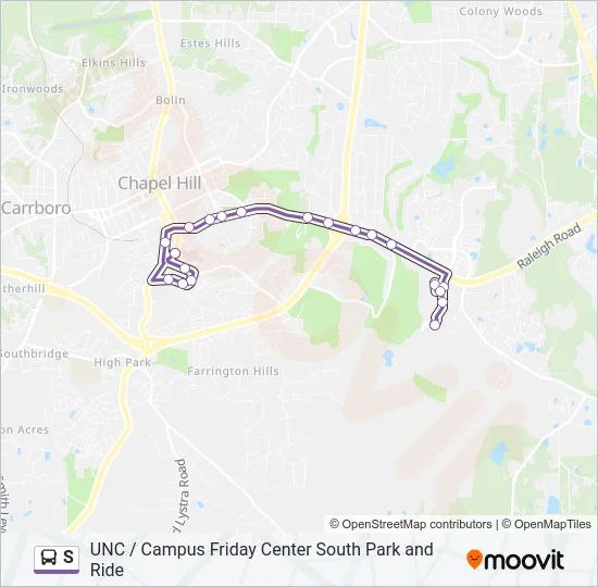 S Bus Line Map