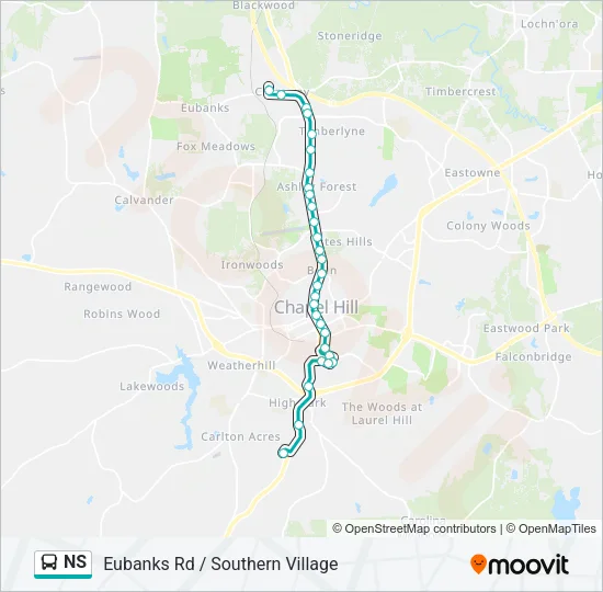 NS Bus Line Map