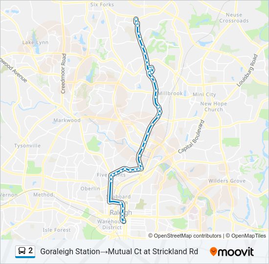 2 Bus Line Map