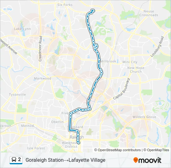 2 Bus Line Map
