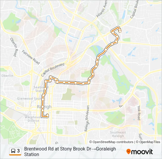 3 Bus Line Map